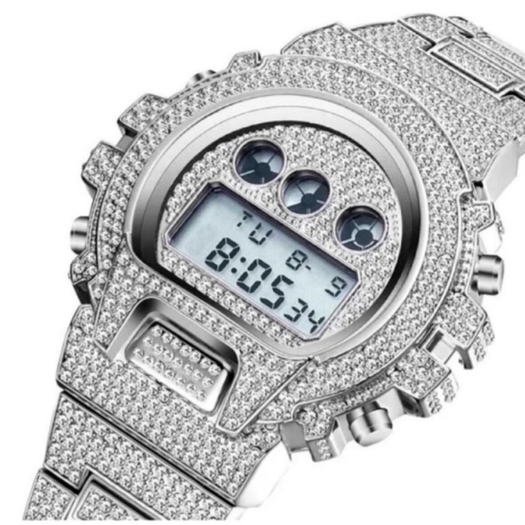 🆕🔥🔥 Mens luxury Diamond Watch / - Picture 4 of 4